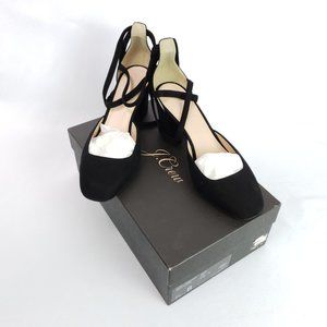 Sophia Ankle Wrap Pump in Suede